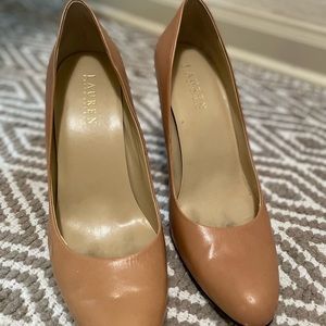 Ralph Lauren Shoes | Ralph Lauren Nude Heels | Color: Cream | Size: 8.5 | Noellehaley's Closet